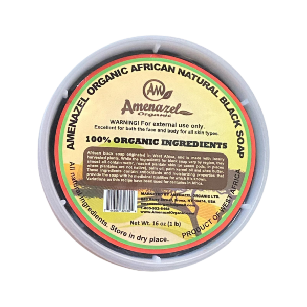 Amenazel Organic African Natural Black Soap