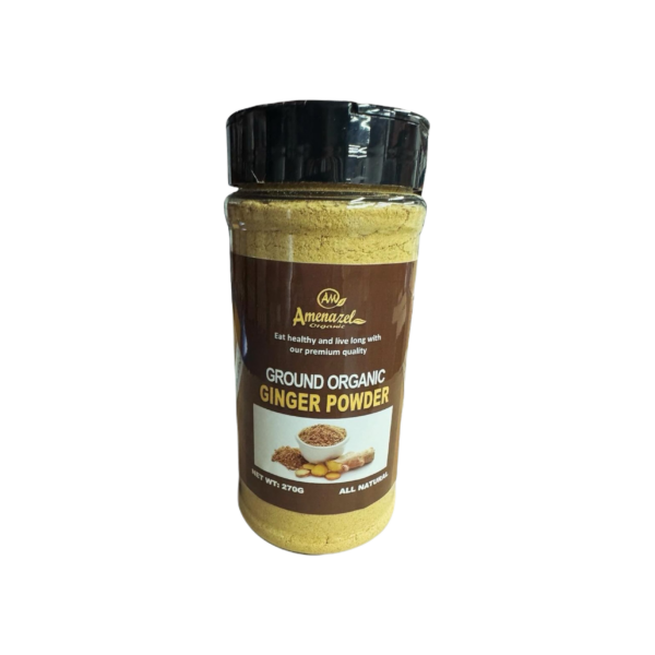 Ground organic ginger powder